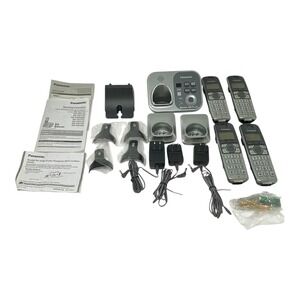 Panasonic KX-TG7731 DECT 6.0 Digital Cordless Answering System 4 Phones 3 Bases